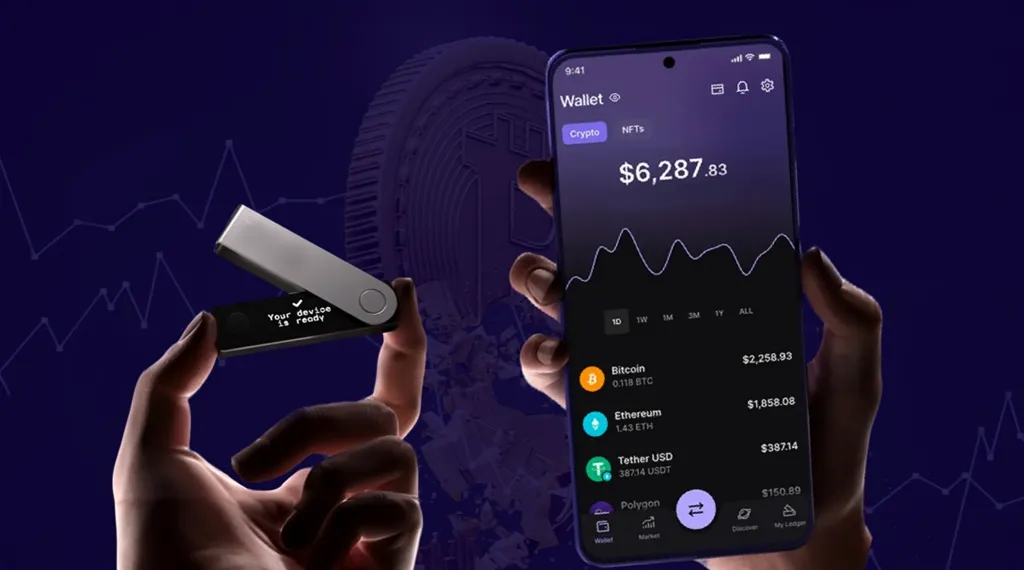 Bitcoin wallet app interface displayed on an Android device, showcasing features for managing cryptocurrency transactions.