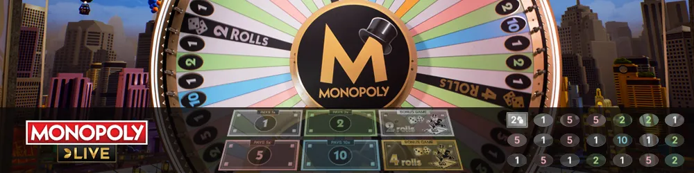 Thumbnail image of Monopoly Live, showcasing the game's colorful layout and interactive features.