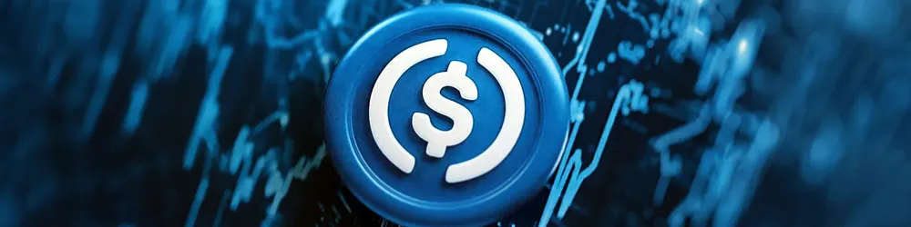 A blue dollar sign against a dark background, symbolizing finance or currency.
